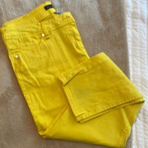 Willi Smith Yellow Ankle Length Pants